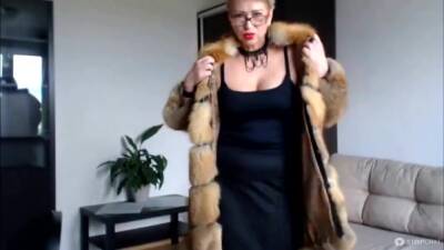 Mature Russian Webcam Whore Aimeeparadise In A Fur Coat Blows Smoke In Face Of Her Virtual Slave! - hclips.com - Russia