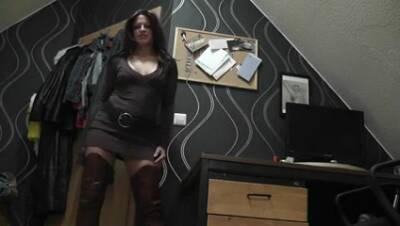 Hot And Horny German Milf In Boots Makes Herself Cum - hotmovs.com - Germany