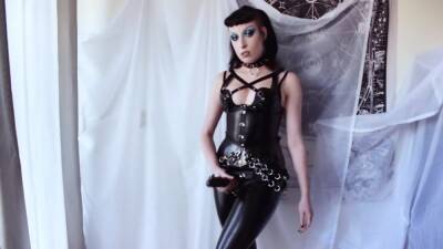 Goth With Strap-on Dildo Domination Fantasy - Milk Rebelle - hclips.com