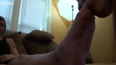 Foot Slave Loses Bet Is Bound To Mistress’s Big Feet For - hotmovs.com