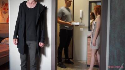 Redhead Girl Pays With Her Body For Pizza Cuckold Watching - hclips.com