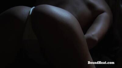 Busty Blonde Lesbian Slave Masturbates And Orgasms In Bondage - txxx.com