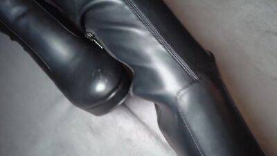Overknee Boots Trample His Dick Mistress In Overknee High Heels (bootjob Footjob Shoejob) - hclips.com