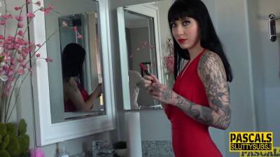 Real tattooed submissive gets pounded - sexu.com