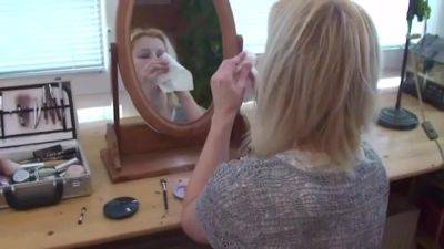 Make up and cleaning face by Femdom Austria - hotmovs.com - Austria