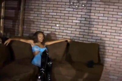 White Pussy Slave Must Do Pole Dance For His Black Goddess - upornia.com