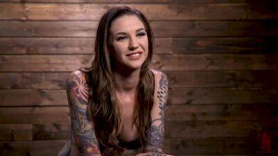 Tall Tattooed Slut In Grueling Bondage Is Blissfully Suffering - upornia.com
