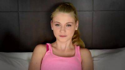 Fresh Blonde Teen 18+ Is A Very Submissive Girl, Who Likes To Be Treated Like A Slave - hotmovs.com