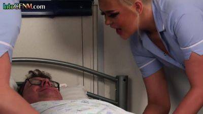 CFNM nurses spoiling patient with hj and blowjob - txxx - Britain