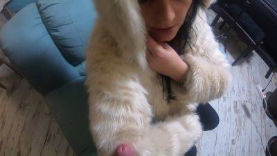 Preview- Milfycalla- Face Fuck While Wearing White Fur Coat And Ugg Boots 208 - hclips.com