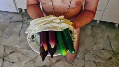 Dominatrix Nika - Anal Games In The Kitchen Fucks Her Slaves Ass With A Cucumber - hclips.com