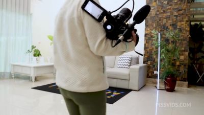Behind the Scene from Sexy Latina Ob Slave Nat drinking loads - hotmovs.com