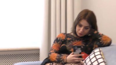 Inky Teen 18+ With Small Silicone Tits Gets Fucked Through Ripped Fishnet Stockings - Big Ass Tits - hclips.com - Russia