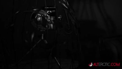 Darenzia Teases in a Black Latex Corset - AltErotic - hotmovs.com