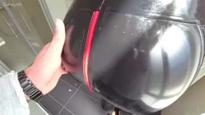 Dressed To Fuck: Latex Slut Fucks Every Cock In The Office With Double Creampie - hclips.com - Germany
