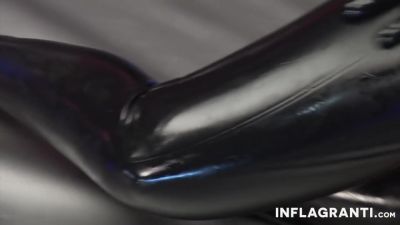 Blonde slut in latex riding cock - Inflagranti - hotmovs.com - Germany