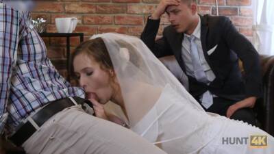 Pretty bride makes her groom cuckold on their wedding night - anysex.com