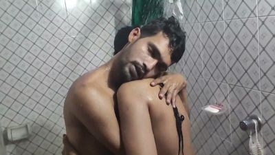 Dark-haired wife takes her husband's BBC in the steamy bathroom after a hot shower - yesvids.com
