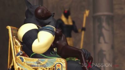 Young submissive serves Anubis in a sacred Egyptian temple - yesvids.com - Egypt