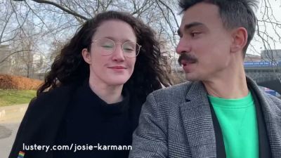 Curly-haired couple in green lingerie celebrate with passionate bedroom intimacy - yesvids.com - Ireland