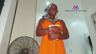 Curvy African beauty in white lace thong takes every inch in missionary before facial - yesvids.com